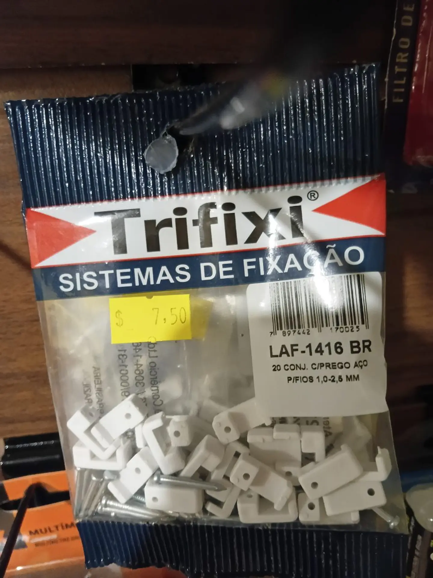 Fixador de fio 1,0-2,5mm 20u Trifixi 1
