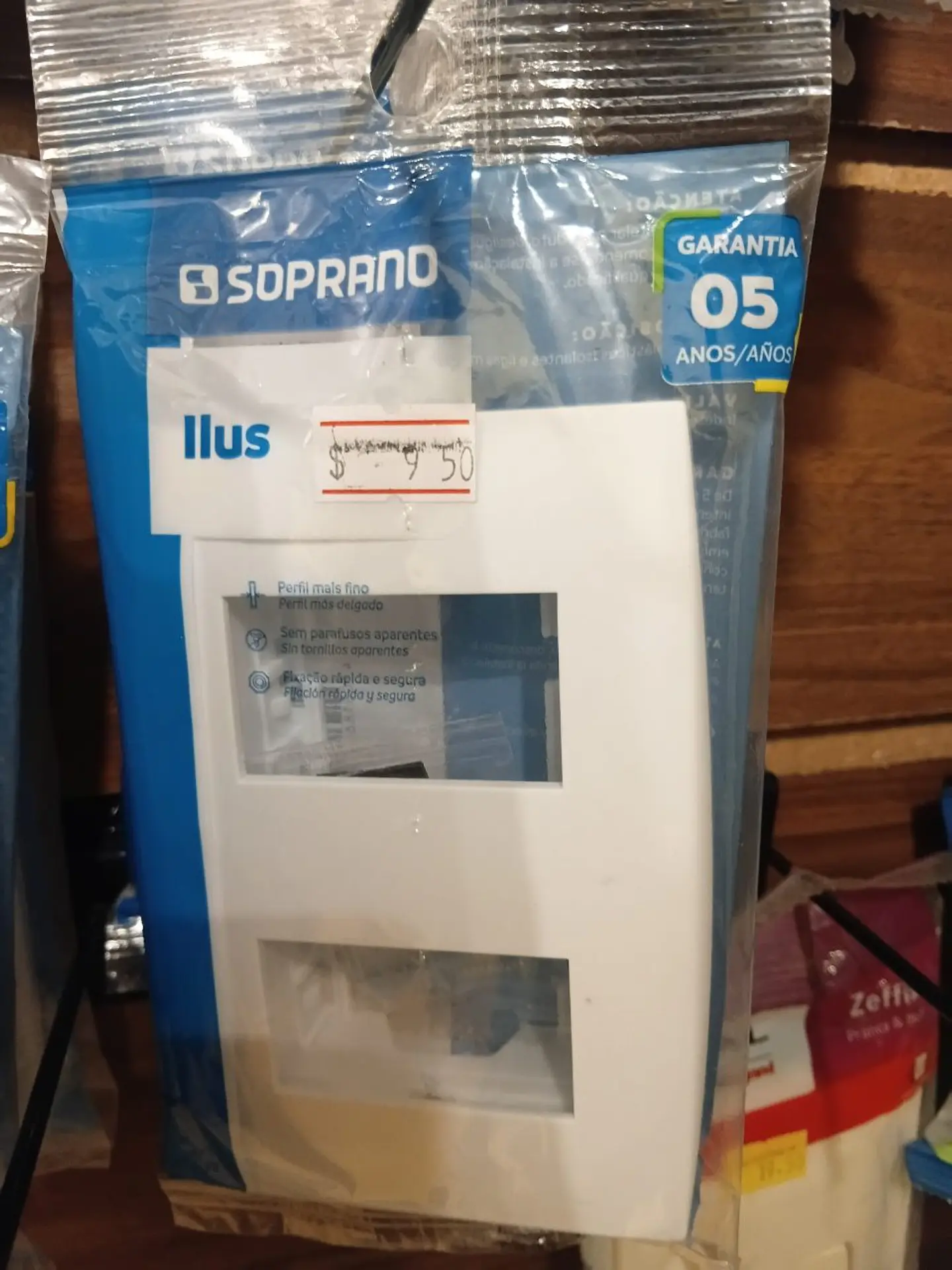 Placa 4x2 2 módulos Soprano  1
