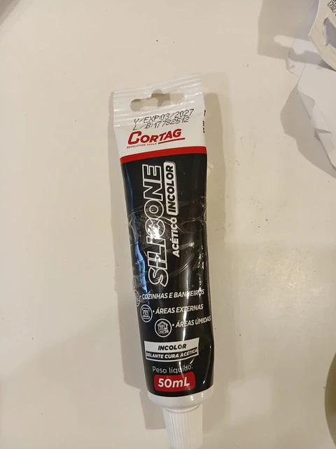 Silicone acético incolor 50ml Cortag