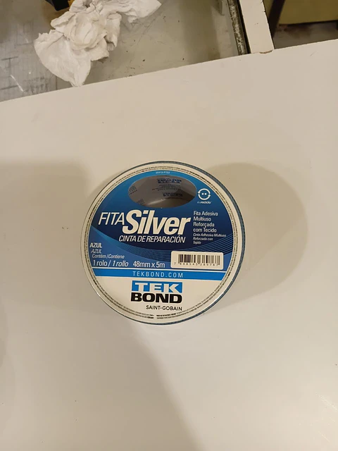 Fita Silver Azul 48mmx5m Tekbond