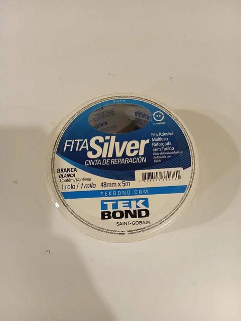 Fita Silver Branca 48mmx5m Tekbond