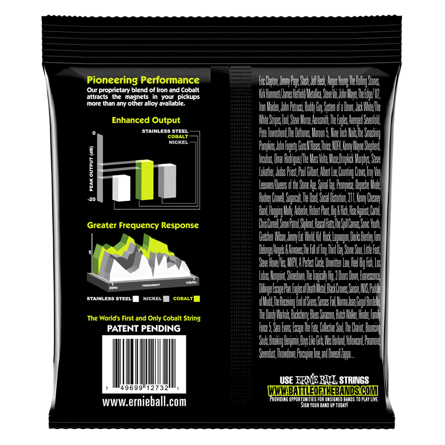 Ernie Ball Cuerdas de Bajo Regular Slinky Cobalt 50-105 (2732) 2