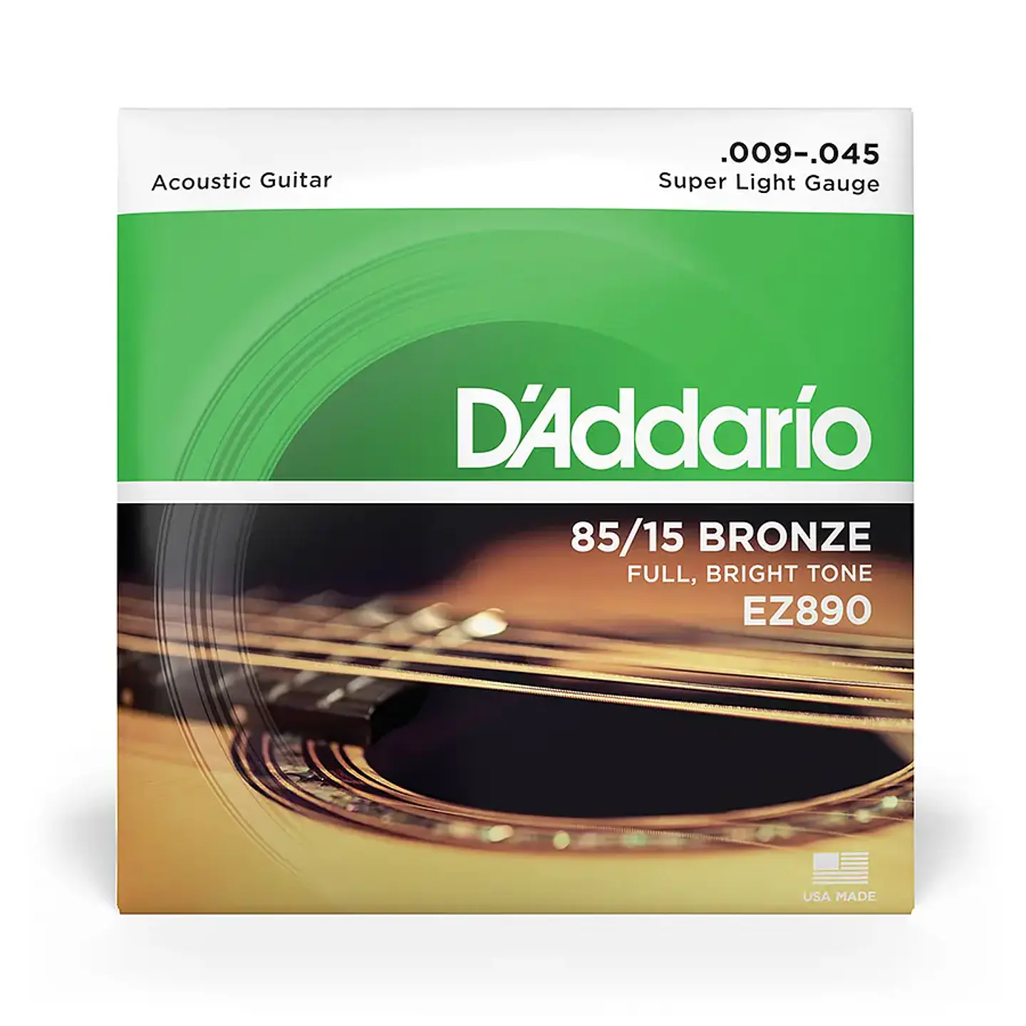 Cuerdas guitarra acústica D'Addario EZ890 (09-45 Super Light) 1