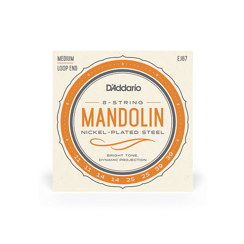 Cuerdas de Mandolina D'Addario EJ67 (11-39 Medium)