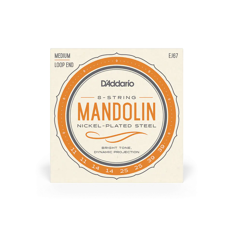 Cuerdas de Mandolina D'Addario EJ67 (11-39 Medium) 1