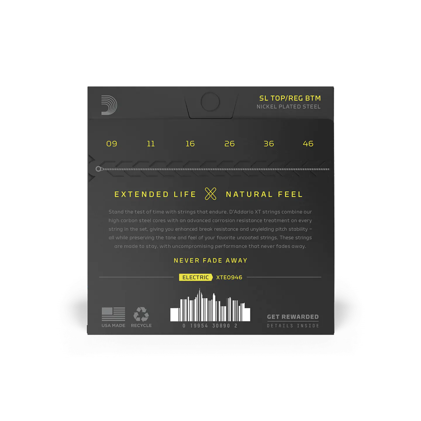 Cuerdas guitarra eléctrica D'Addario XTE0946 - Regular Light 09-46 2