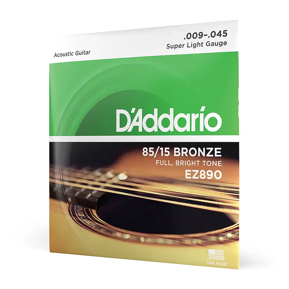 Cuerdas guitarra acústica D'Addario EZ890 (09-45 Super Light) 3