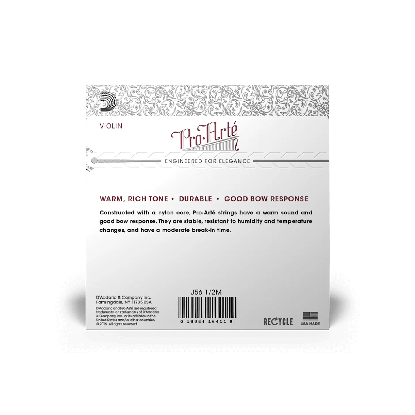 D'Addario Pro-Arté J56 1/2M (Violín 1/2) 2