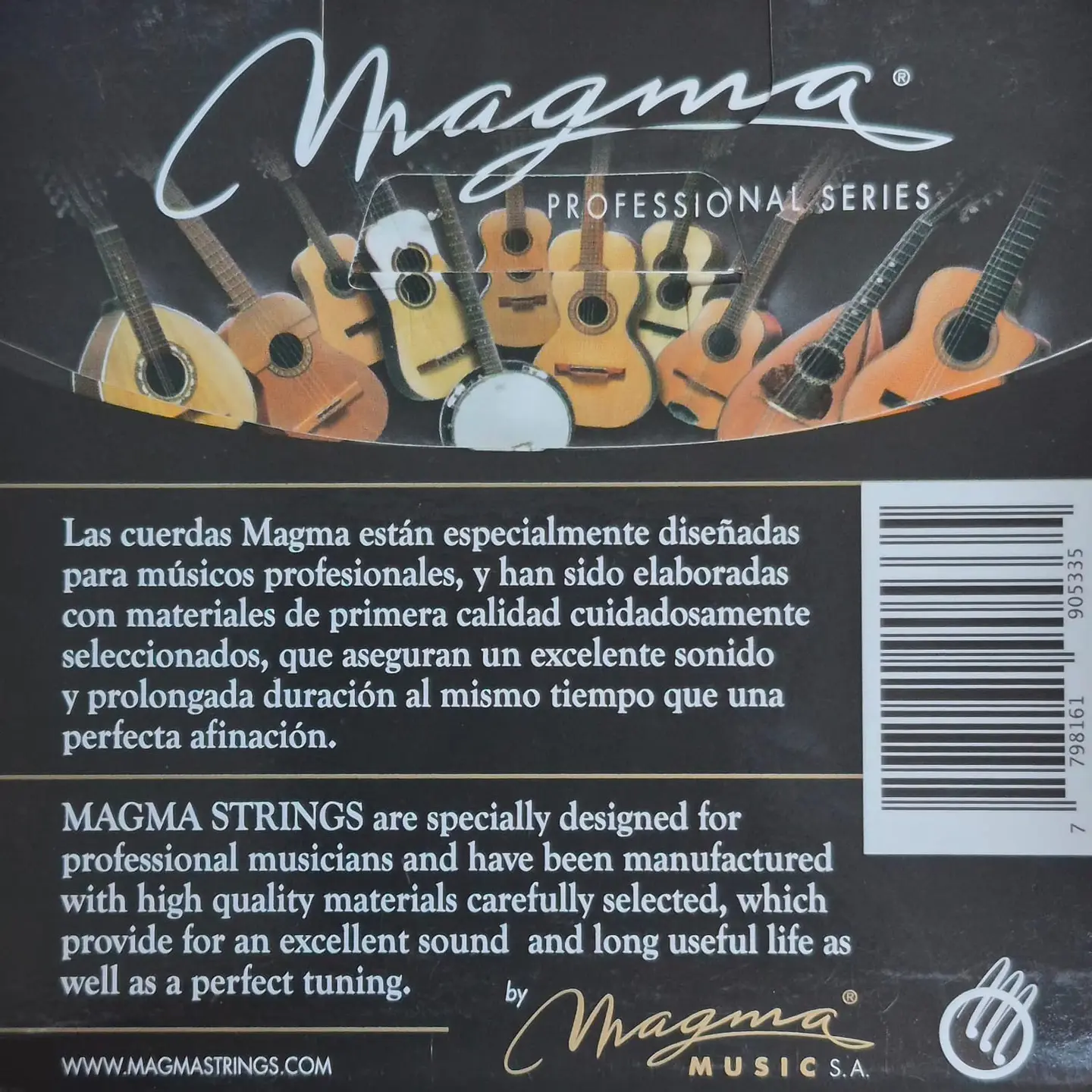 Cuerdas para Mandolina de 10 cuerdas Magma MA100-10 2