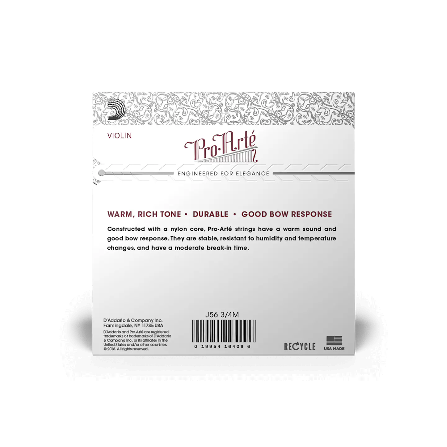 D'Addario Pro-Arté J56 3/4M (Violín 3/4) 2