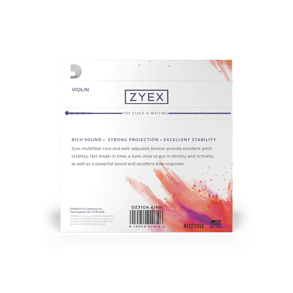 D'Addario Zyex DZ310A 4/4M 2
