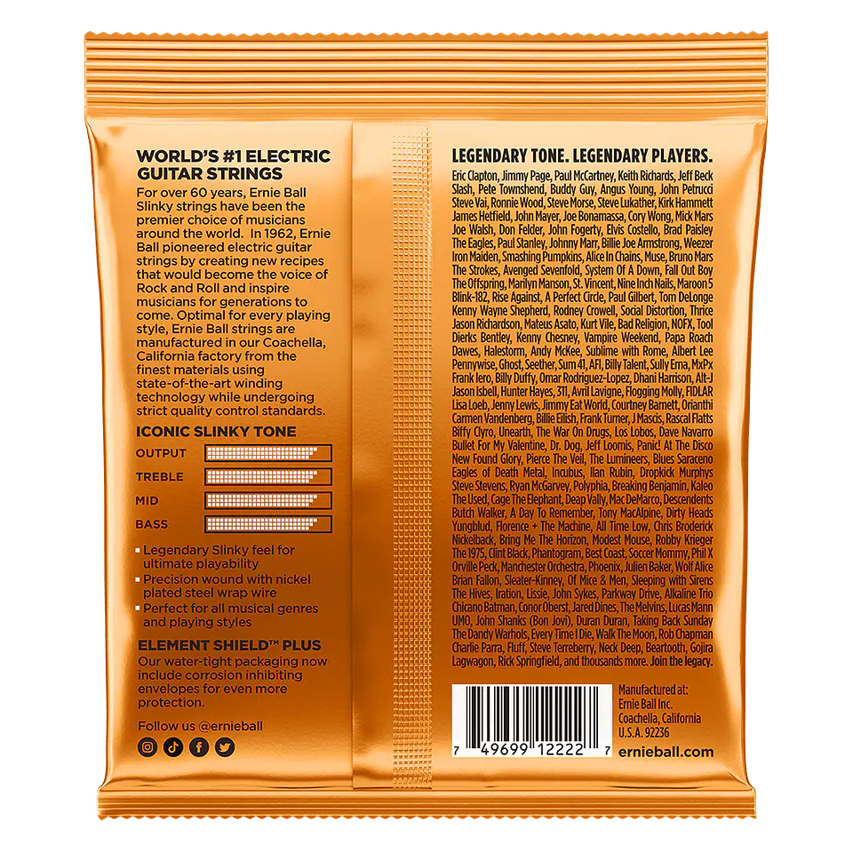 Cuerdas guitarra eléctrica Ernie Ball Hybrid Slinky 09-46 (P02222) 2