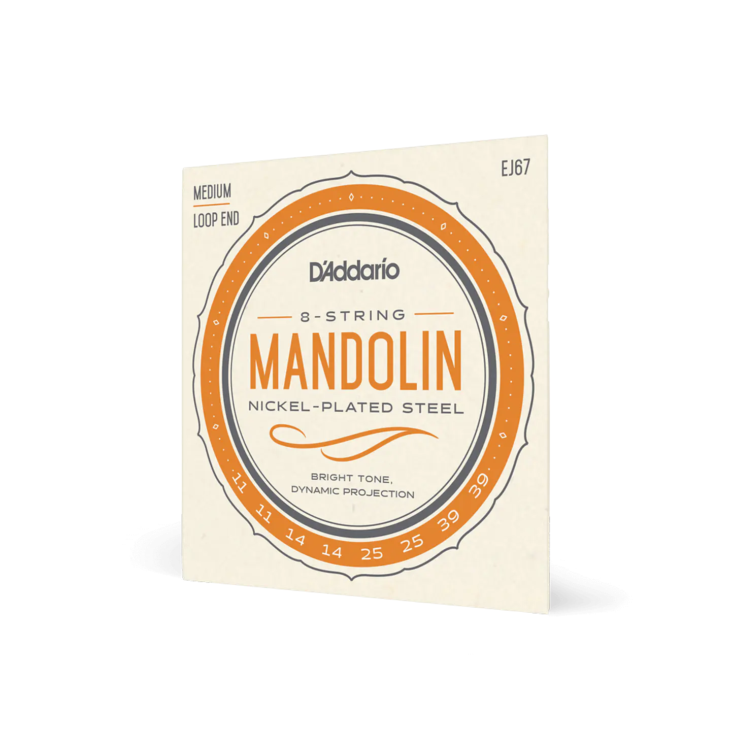 Cuerdas de Mandolina D'Addario EJ67 (11-39 Medium) 4