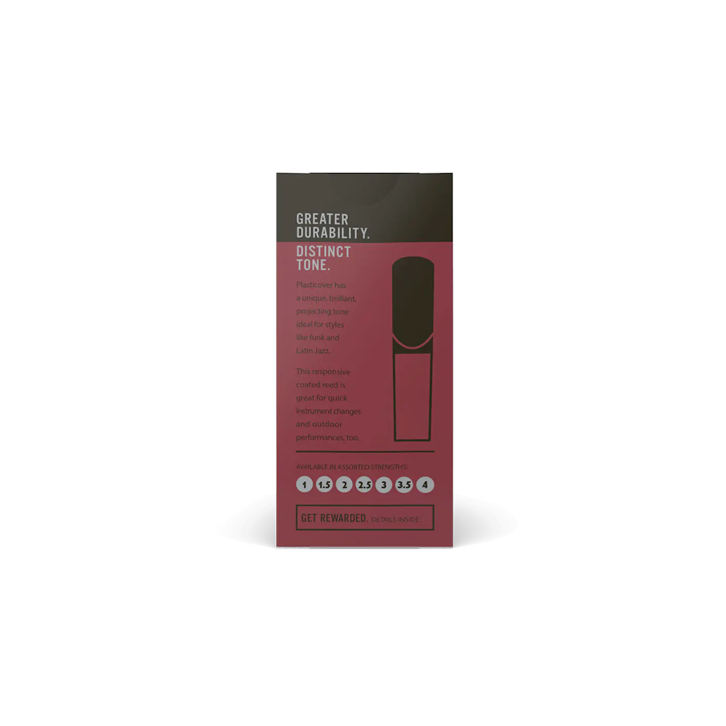 D'Addario Plasticover Caña Clarinete Sib - Dureza 3.0 3