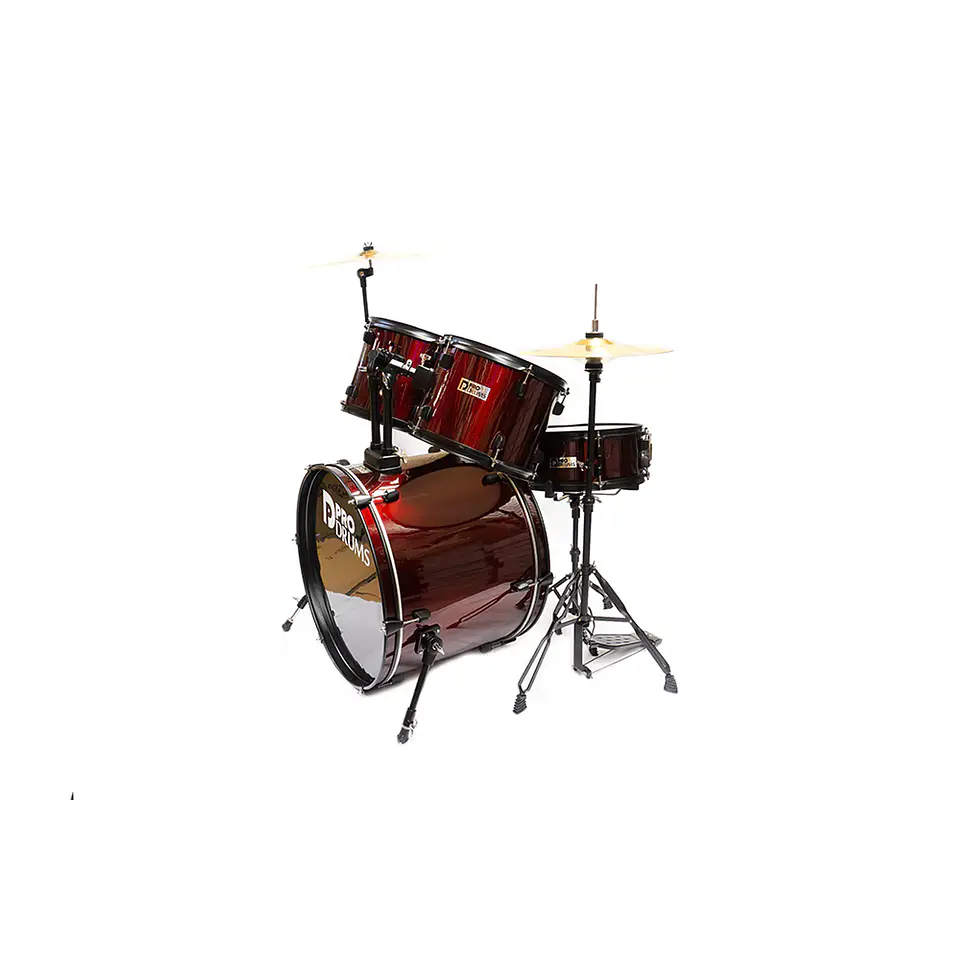 Batería Adulto Pro Drums PRD05-WR Vinotinto | 5 Piezas | Risonanza 2