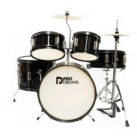 Batería Junior Pro Drums PRD03-BK Negro | Para Niños | Risonanza