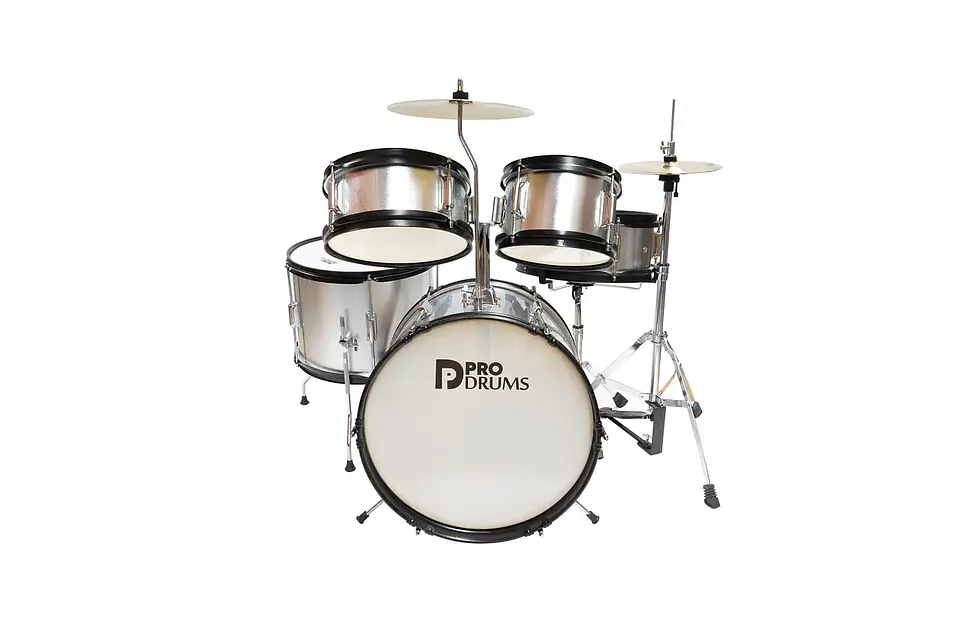 Batería Junior Pro Drums PRD03-SV Plateada | Para Niños | Risonanza 1