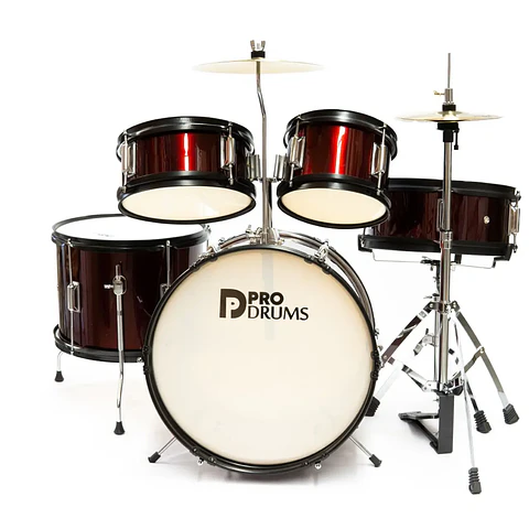 Batería Junior Pro Drums PRD03-WR Vinotinto | Para Niños | Risonanza