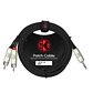 Cable Miniplug TRS 3.5mm a 2 RCA 3 metros Y-364PRL-3M - Miniatura 1