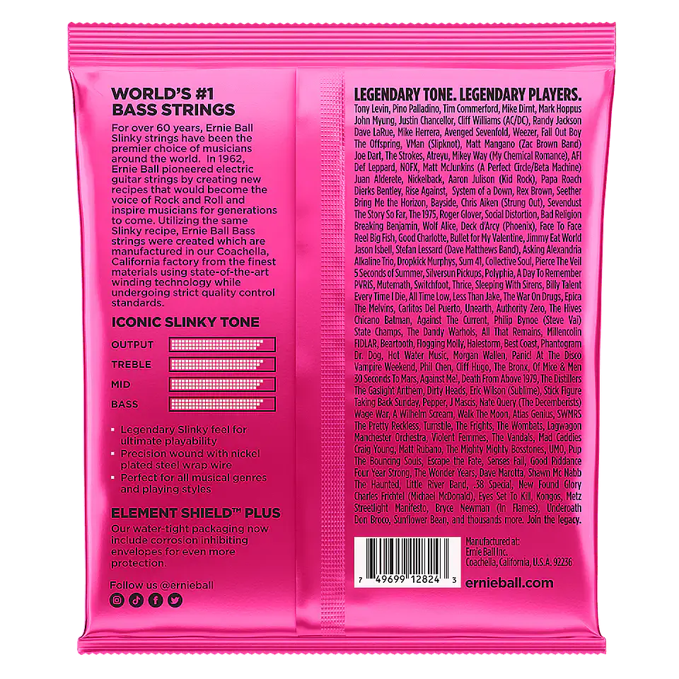 Cuerdas para bajo Ernie Ball SuperSlinky Bass 5 40 - 125 2