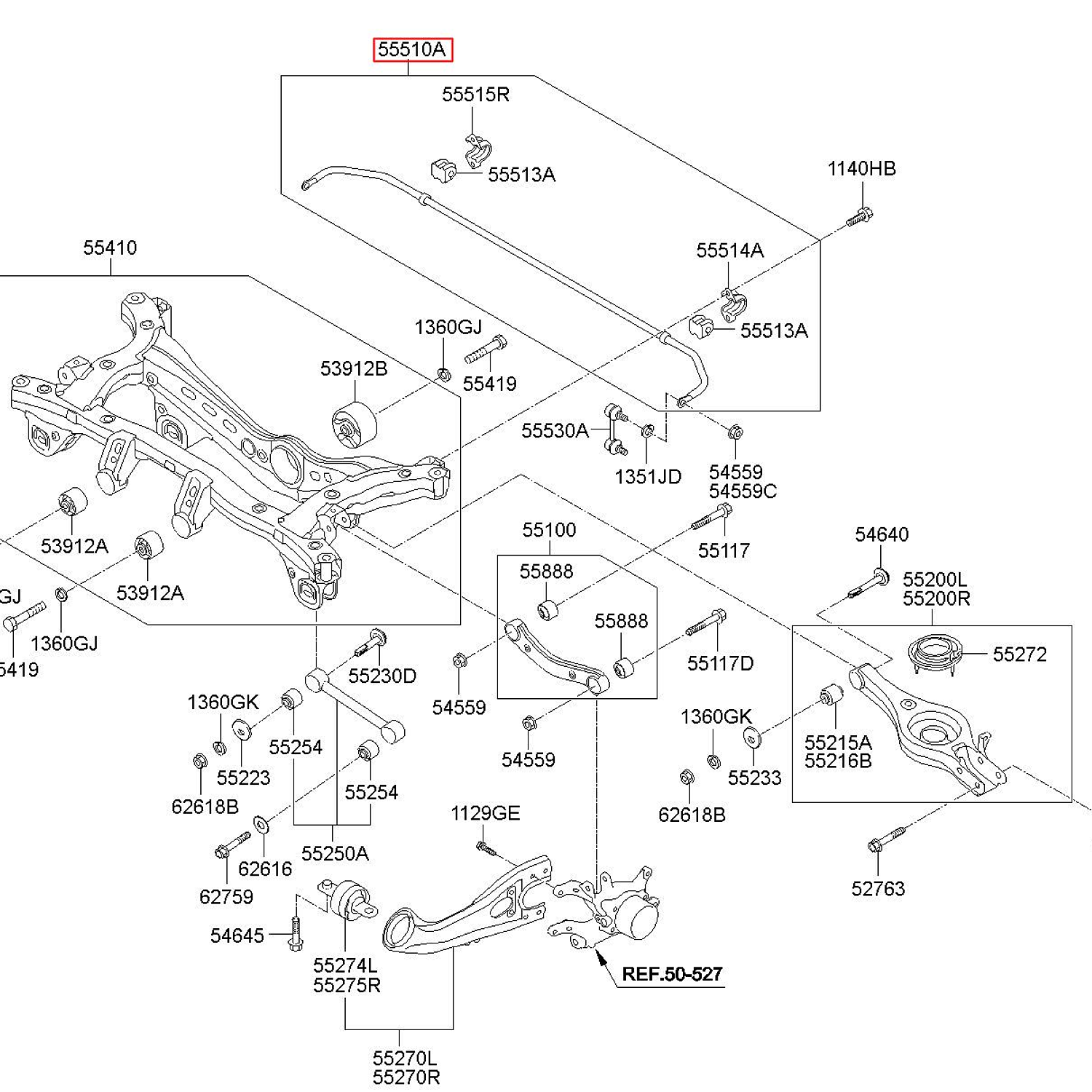 BARRA ESTABILIZADORA TRASERA KIA SPORTAGE ORGINAL  2011 > 4