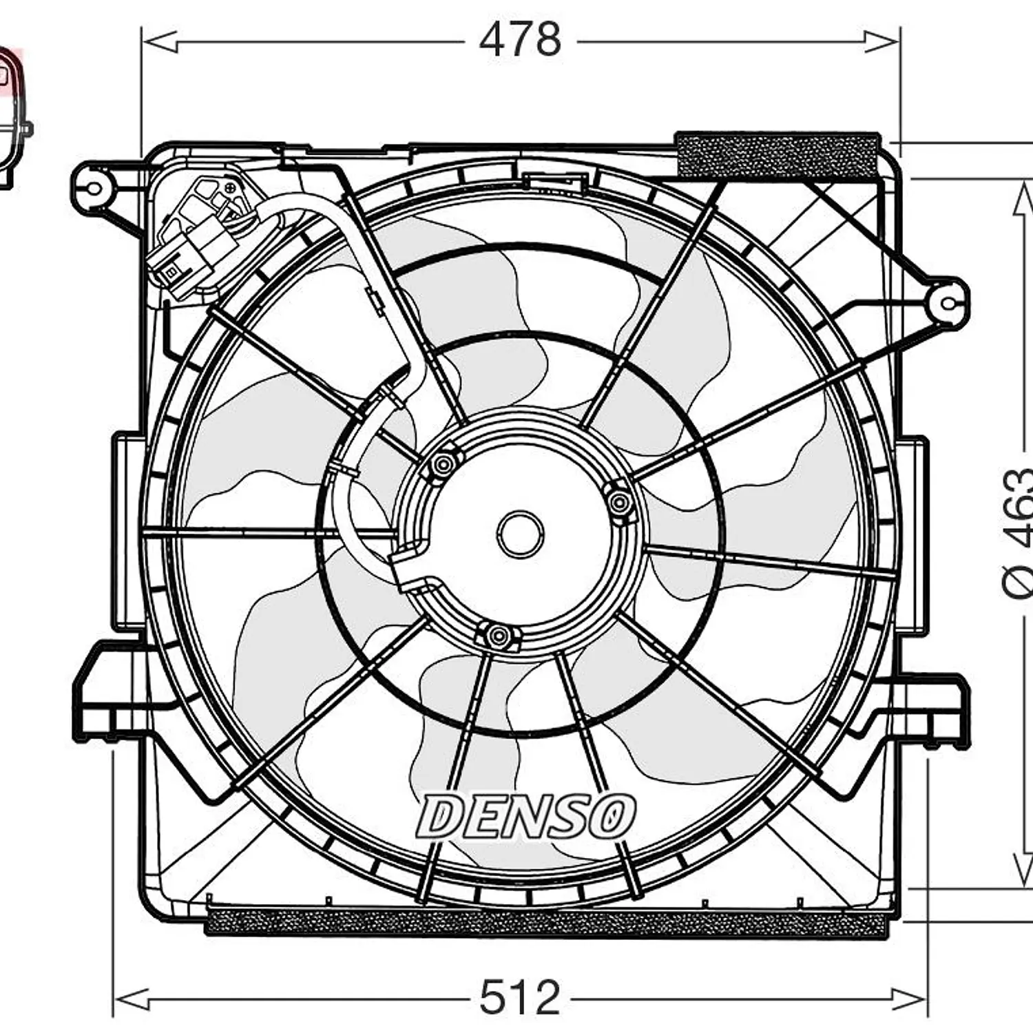 Electroventilador Alternativo ORIGINAL Tucson Sportage Diesel 2.0 2011 2012 2013 2014 2015 2016 2