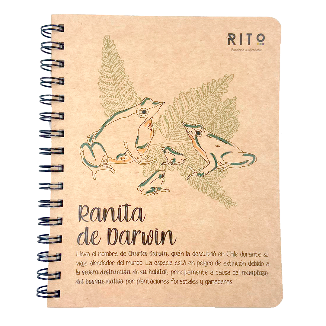 Cuaderno Sustentable Ranita de Darwin