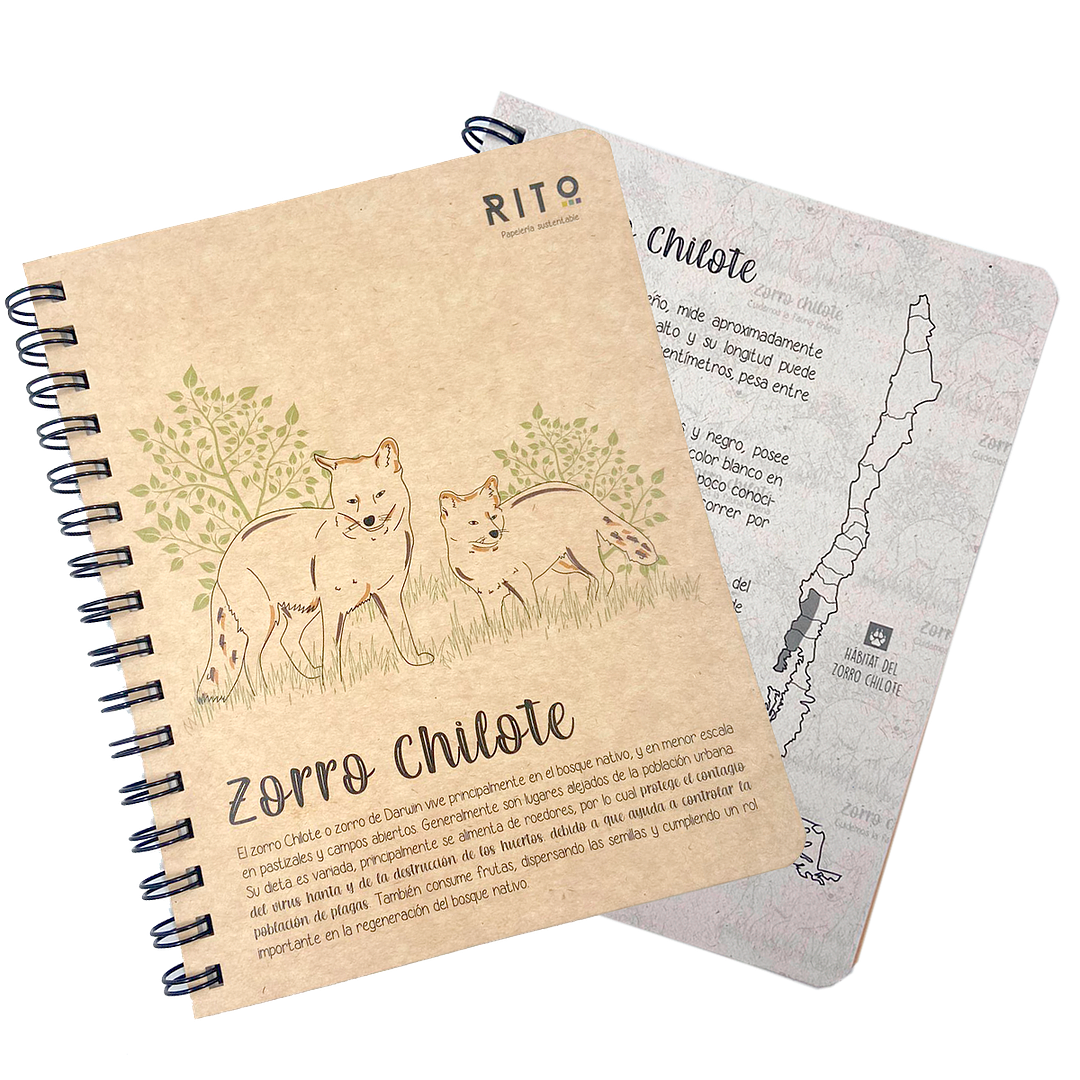 Cuaderno Sustentable Zorro Chilote