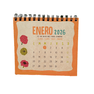 Calendario Base Dura y Papel Semilla 2026