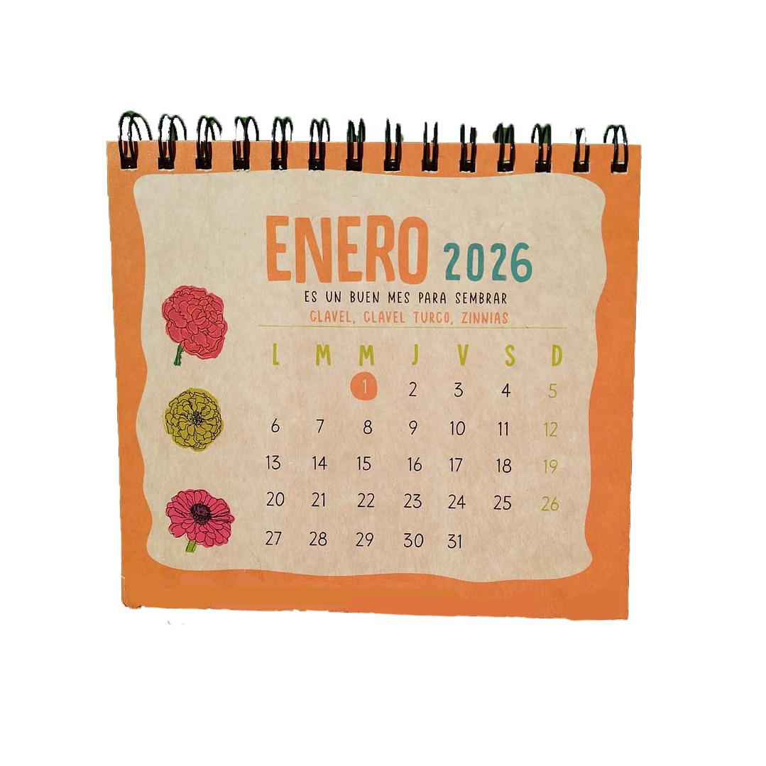 Calendario Base Dura y Papel Semilla 2026 1
