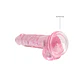 Dildo Realista com Testículos Crystal Clear 7 /18 CM Rosa Realrock - Thumbnail 5
