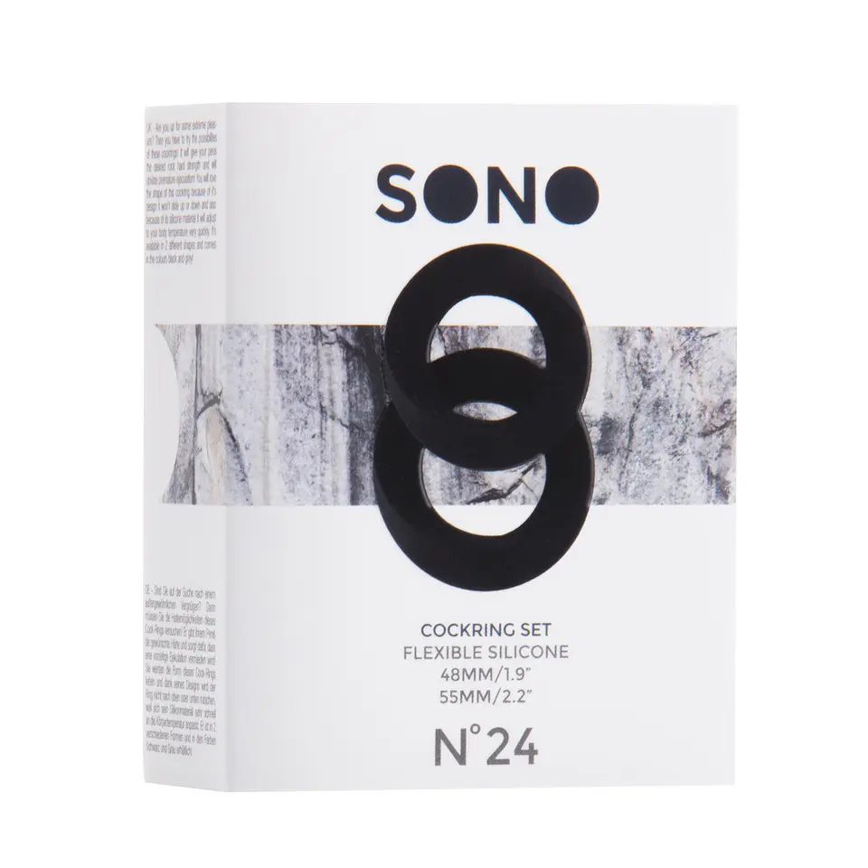 Conjunto de 2 Anéis para o Pénis Ouch! Sono 2
