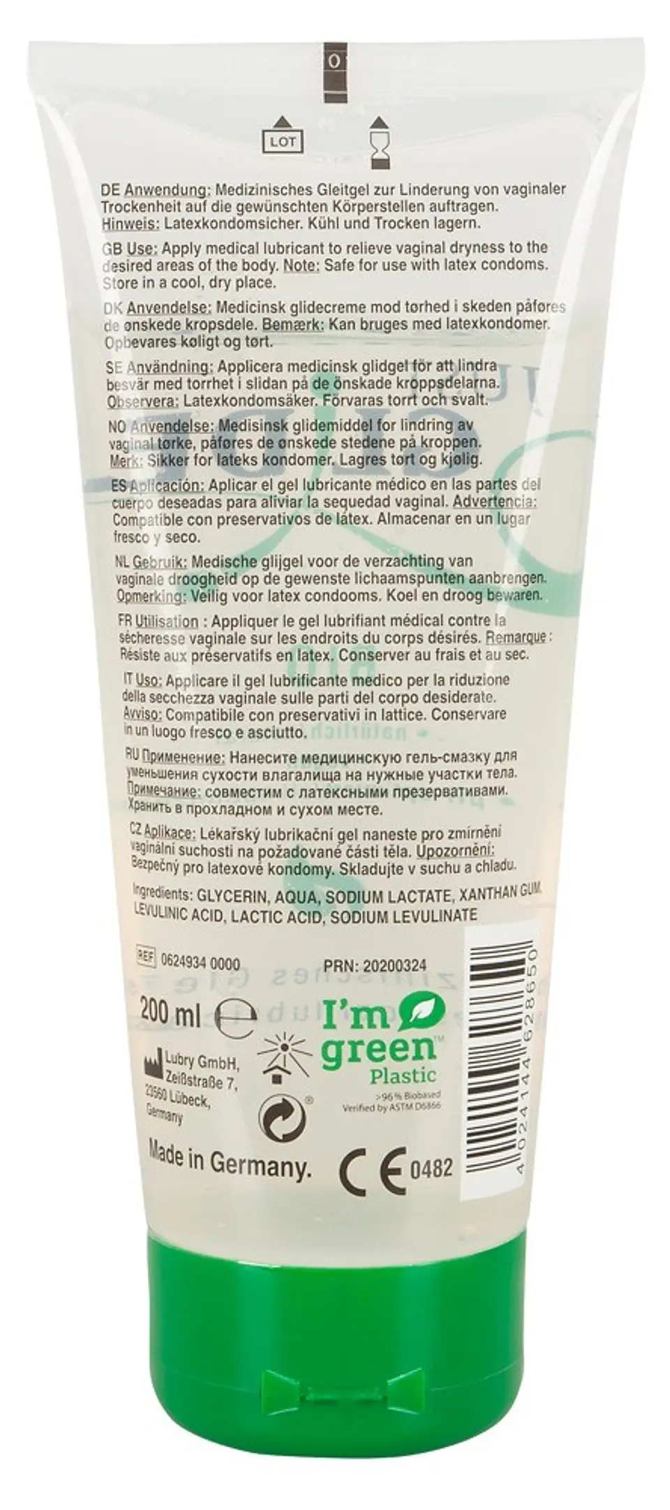 Lubrificante Just Glide Bio 200ml 2