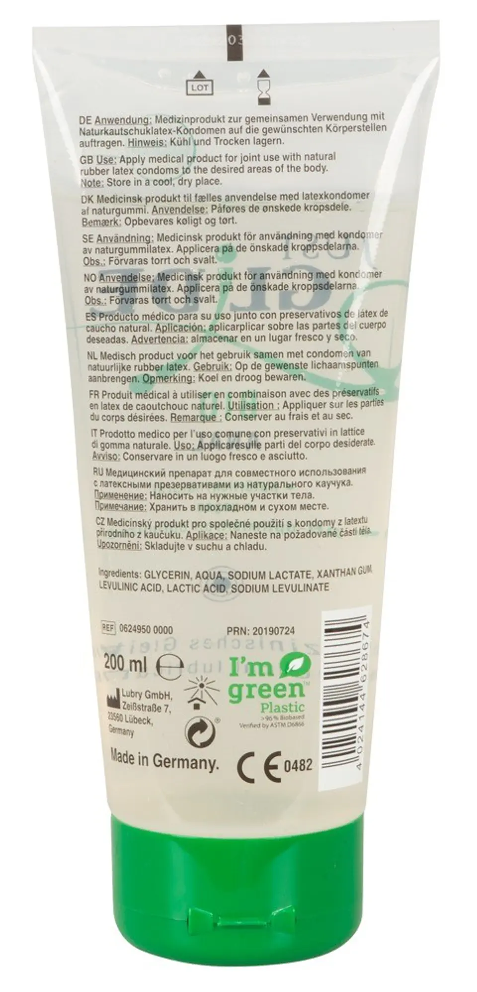 Lubrificante Just Glide Bio Anal 200ml 2