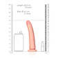 Dildo Slim Realistic 7 /18 CM Flesh Realrock - Thumbnail 6