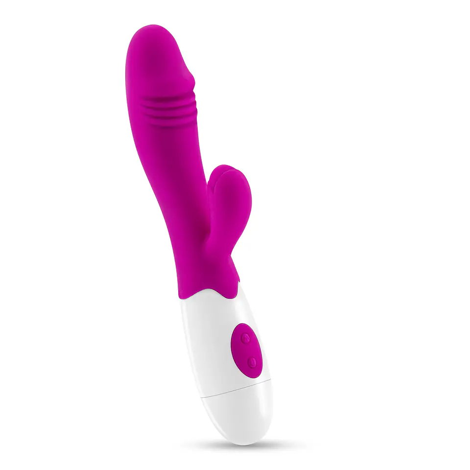 Vibrador com Estimulador de Clitóris Lollipop e Lubrificante à Base de Água Incluído Crushious 2
