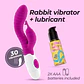 Vibrador com Estimulador de Clitóris Gummie e Lubrificante à Base de Água Incluído Crushious - Thumbnail 2