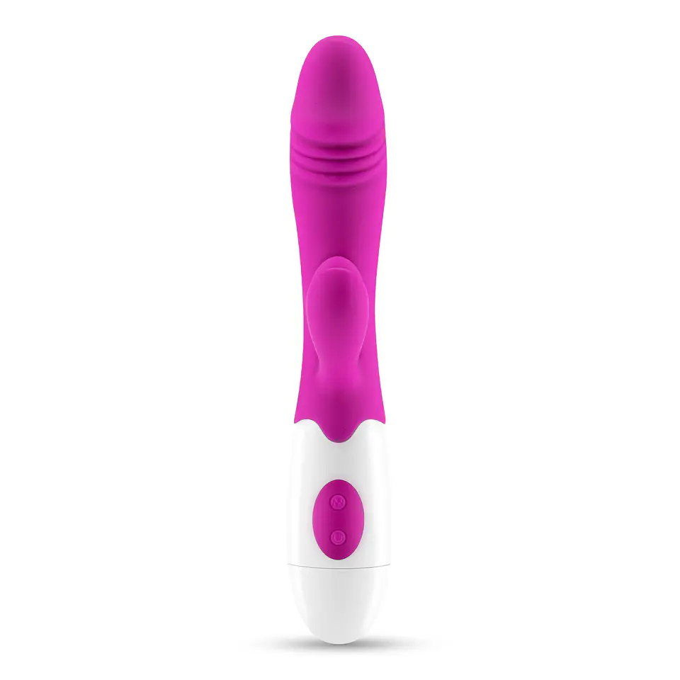 Vibrador com Estimulador de Clitóris Lollipop e Lubrificante à Base de Água Incluído Crushious 3