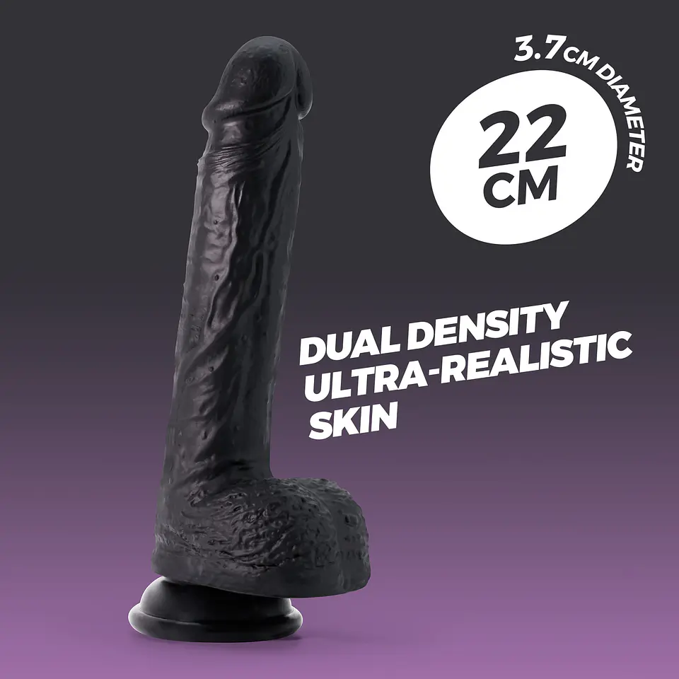 Dildo de Silicone Líquido Inviktus 8 Crushious Preto 1