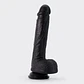 Dildo de Silicone Líquido Inviktus 8 Crushious Preto - Thumbnail 2