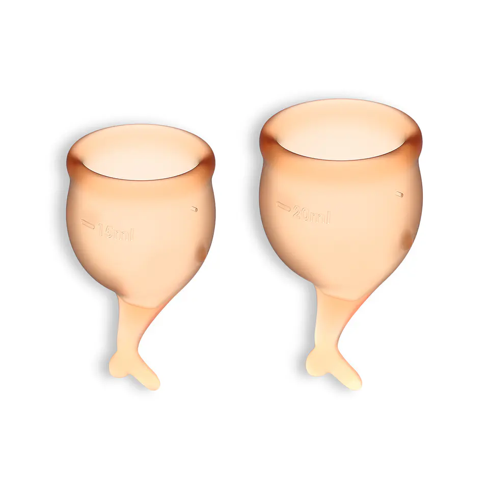 Conjunto de 2 Copos Menstruais Feel Secure Satisfyer 1
