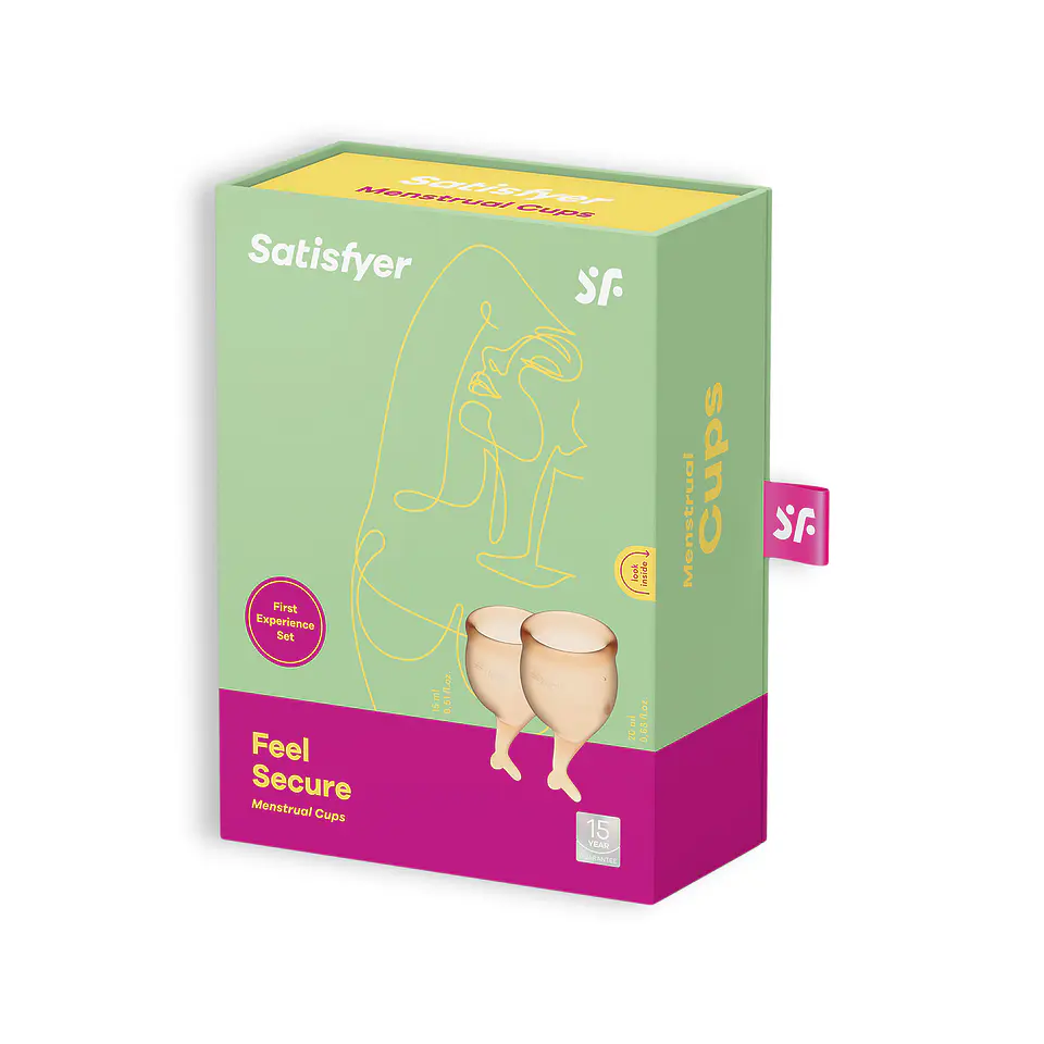 Conjunto de 2 Copos Menstruais Feel Secure Satisfyer 4