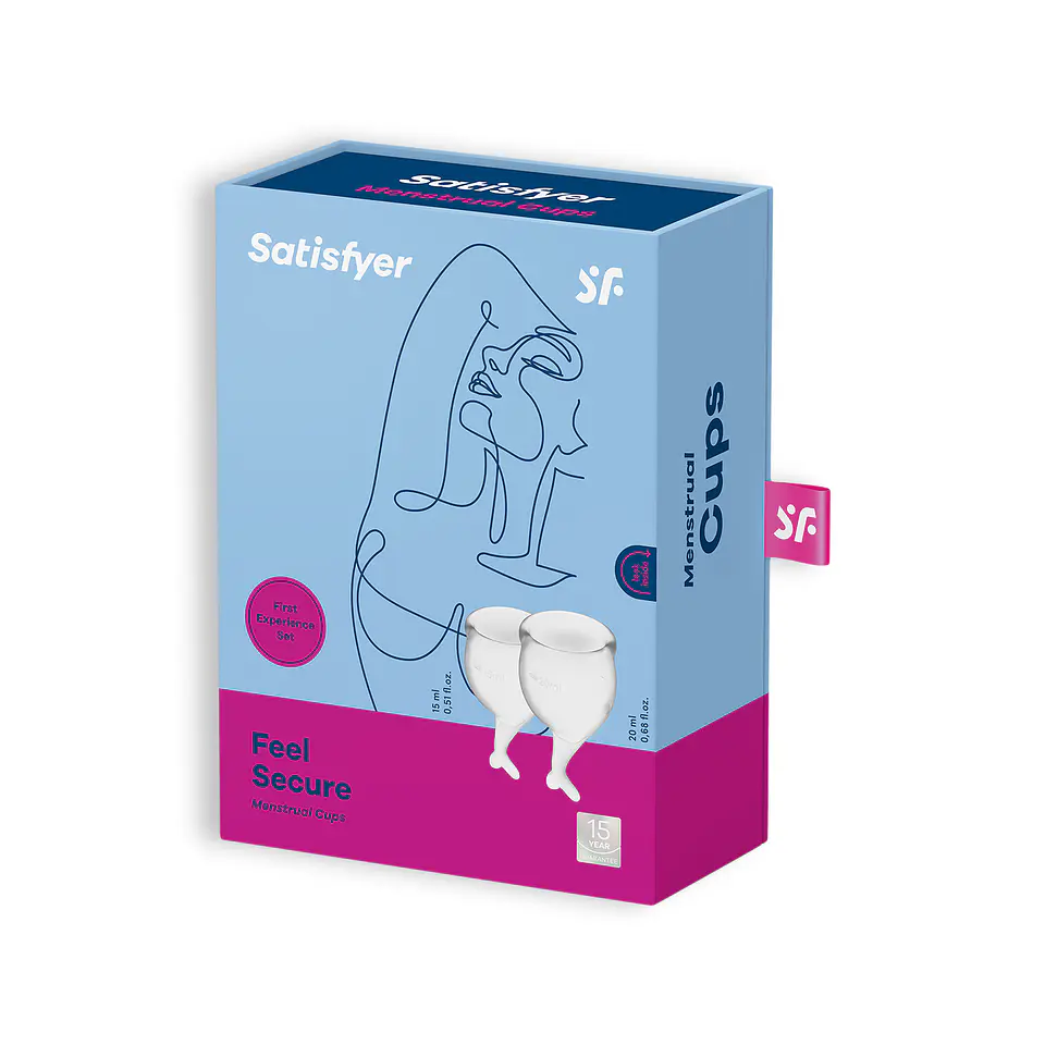 Conjunto de 2 Copos Menstruais Feel Secure Satisfyer 6
