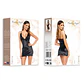 Vestido e Tanga Paloma Preto Beauty Night Fashion - Thumbnail 5