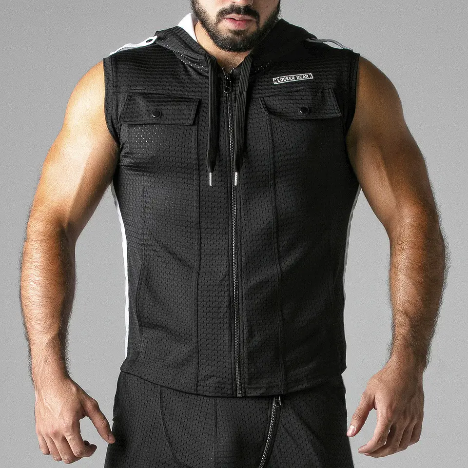 Colete Look At Harder Hoody Branco Locker Gear 3