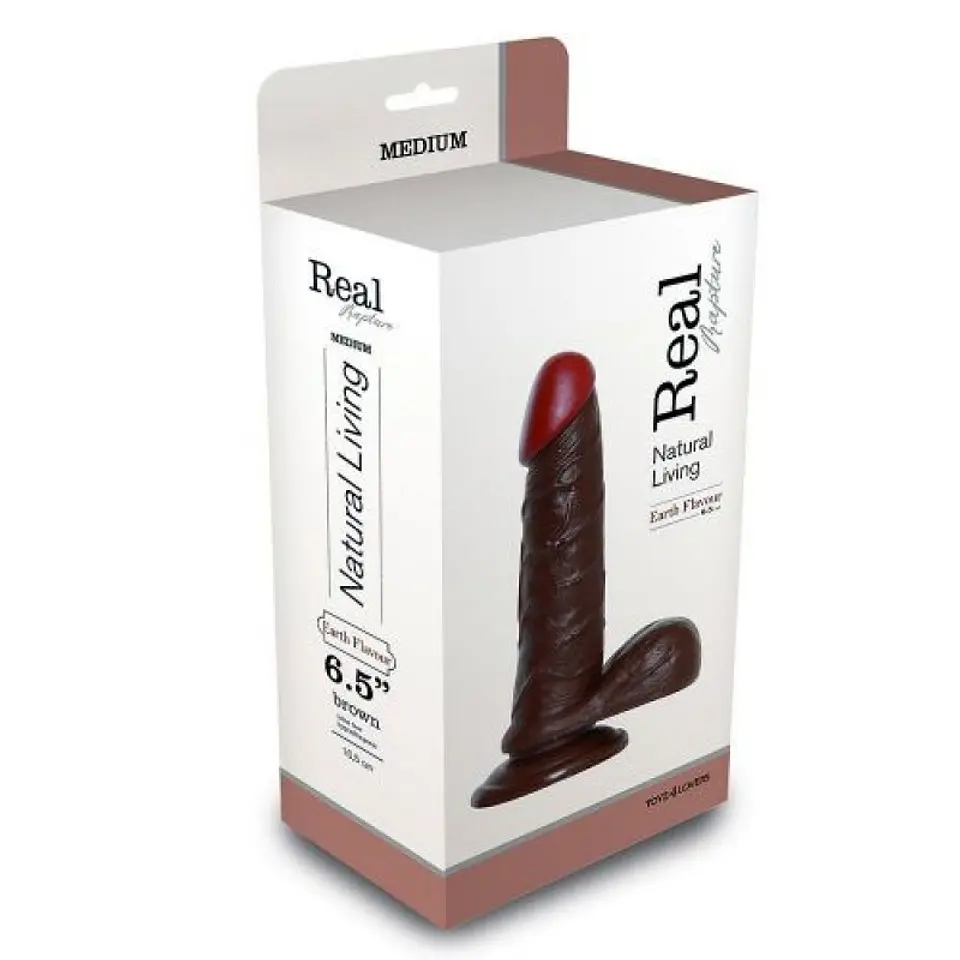 Dildo Realístico Real Rapture Earth Flavour 6.5'' Negro Toyz4lovers 3