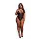 Body Wireless Lace Preto Tamanho Queen Le Désir - Thumbnail 1