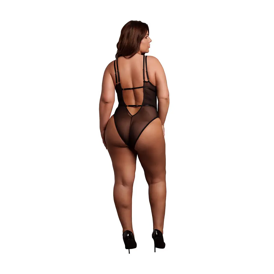 Body Wireless Lace Preto Tamanho Queen Le Désir 4