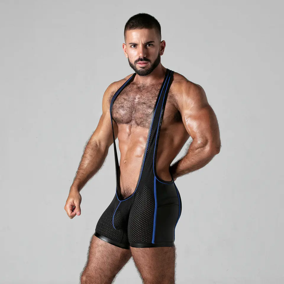 Singlet Look At It Locker Gear Azul 3