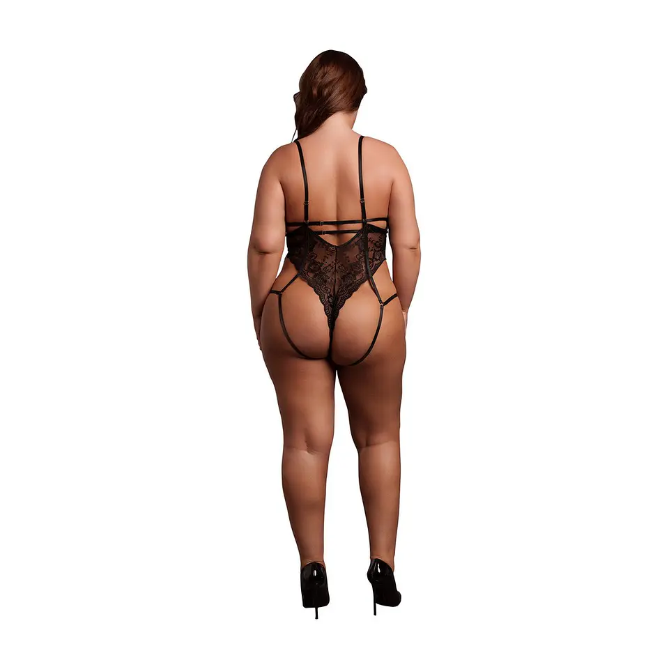 Body Lace Underwired Preto Tamanho Queen Le Désir 5